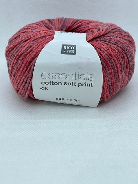 Rico Essentials Cotton Soft Print DK Yarn 50g - 015 (Discontinued)