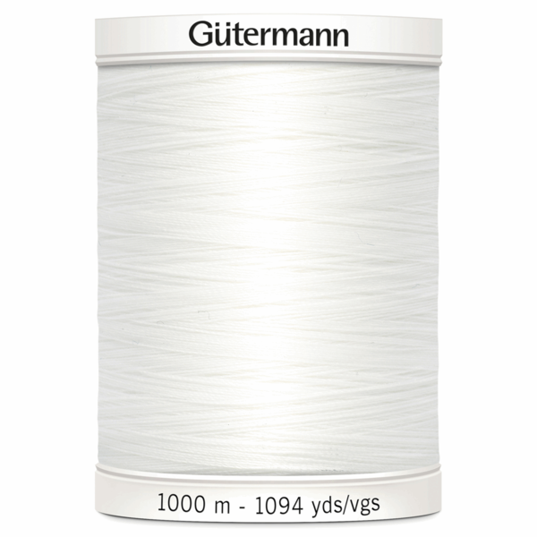 Gutermann Sew-All Thread 1000m Col White 800