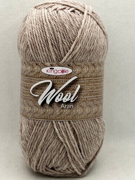 King Cole Wool Aran Yarn 100g - Oatmeal 5042