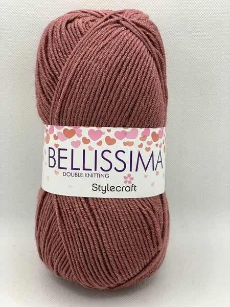 Stylecraft Bellissima DK Yarn 100g - Ash Rose 3923