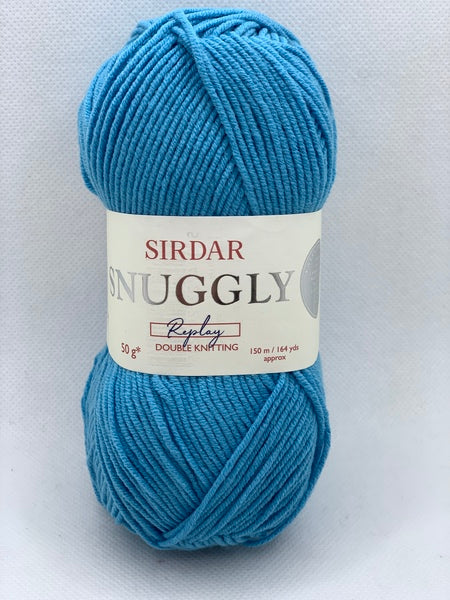 Sirdar Snuggly Replay DK Baby Yarn 50g - Sea Blue Splash 120
