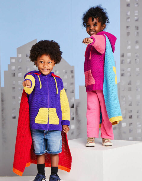Crochet Pattern Sirdar Childs Super Hero Day Wear in Snuggly Replay DK - 2616