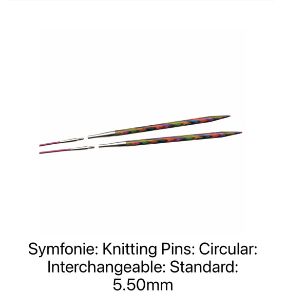 KnitPro Symfonie Circular Knitting Needles Interchangeable 5.50mm 20406