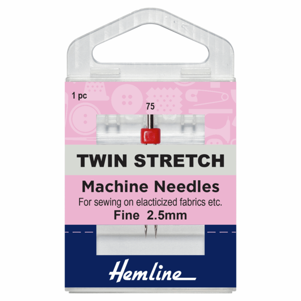 Sewing Machine Needle Twin Stretch Needle - Size 75/11 2.5mm - H112.25