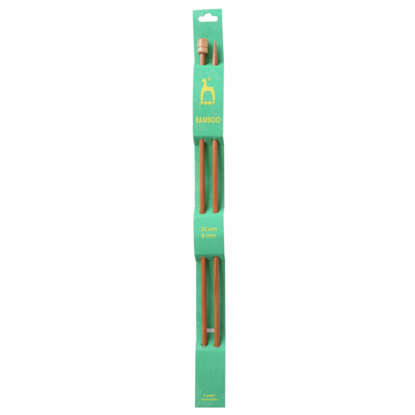 Pony Bamboo Single-Ended Knitting Needles 5.00mm 33cm - P66811