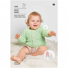 Knitting Pattern Rico Baby Jacket and Dungarees Rico Baby Cotton Soft DK & Creative Make It Neon - 1250