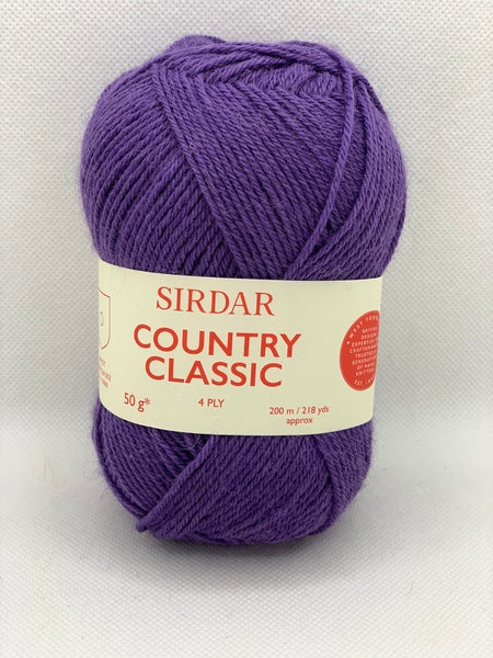 Sirdar Country Classic 4 Ply Yarn 50g - Purple 961