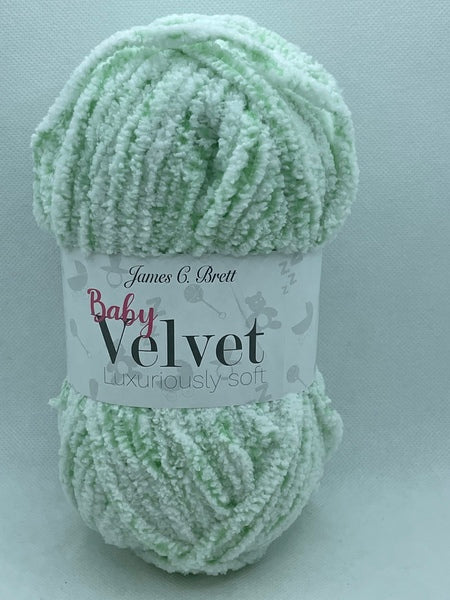 James C. Brett Baby Velvet Chunky Baby Yarn 100g - Mint VT01 (Discontinued)