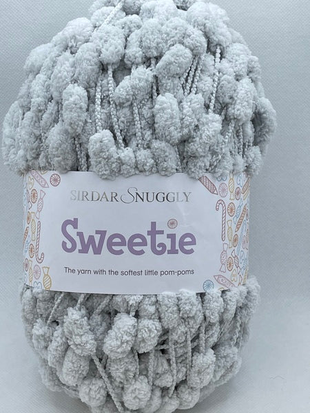 Sirdar Snuggly Sweetie Pompom Yarn 200g - Dove 0416