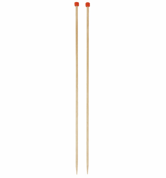 KnitPro Basix Birch Single-Ended Knitting Needles 3.25mm 30cm 35431