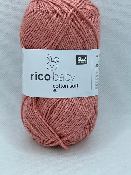 Rico Baby Cotton Soft DK Baby Yarn 50g - Salmon 054 (Discontinued)