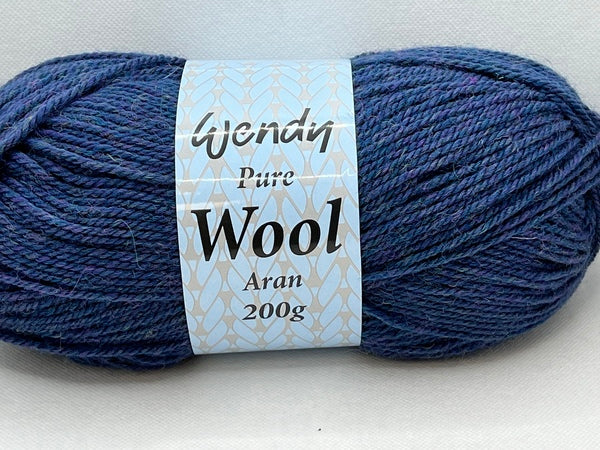 Wendy Pure Wool Aran Yarn 200g - Loch 5627