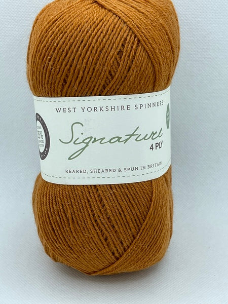 West Yorkshire Spinners Signature 4 Ply Yarn 100g - Nutmeg 630