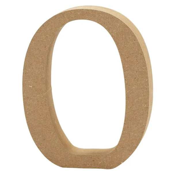 Letter O 13cm MDF