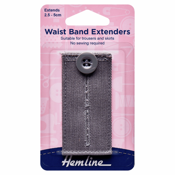 Hemine Waist Band Extender Button Grey - H768.LG