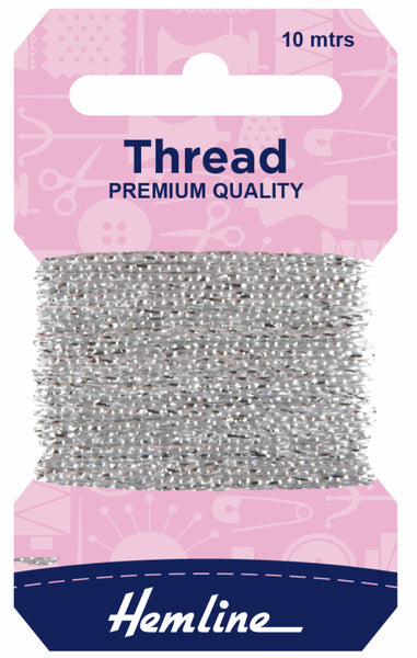 Glitter Thread 10m Silver - H1002/13