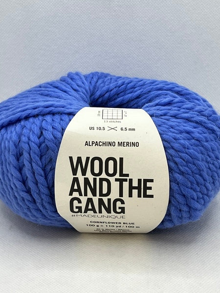Wool And The Gang Alpachino Merino Chunky 100g - Cornflower Blue 0258