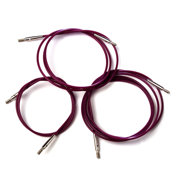 KnitPro Interchangeable Knitting Needle Cable Purple 50cm - 10561