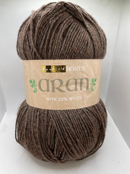 Hayfield Bonus With Wool Aran Yarn 400g - Barley 0872 BoS