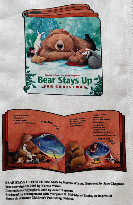 Bear Stays Up For Christmas Book Panel - 11003