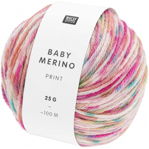 Rico Baby Merino Print DK Baby Yarn 25g - Multicolour 016