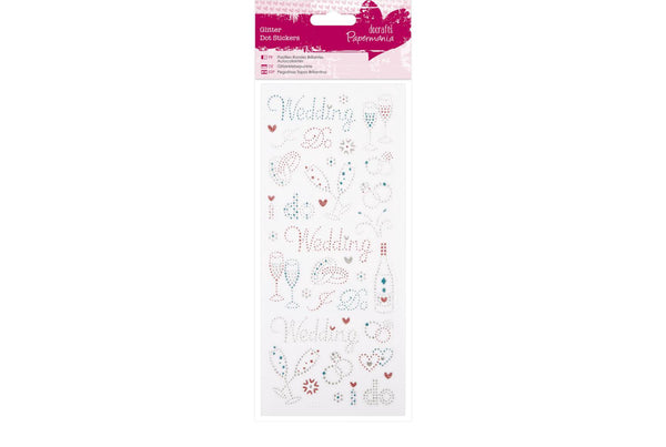 Glitter Dot Stickers Wedding - PMA 818213