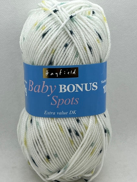 Hayfield Baby Bonus Spots DK Baby Yarn 100g - Paddle 0201