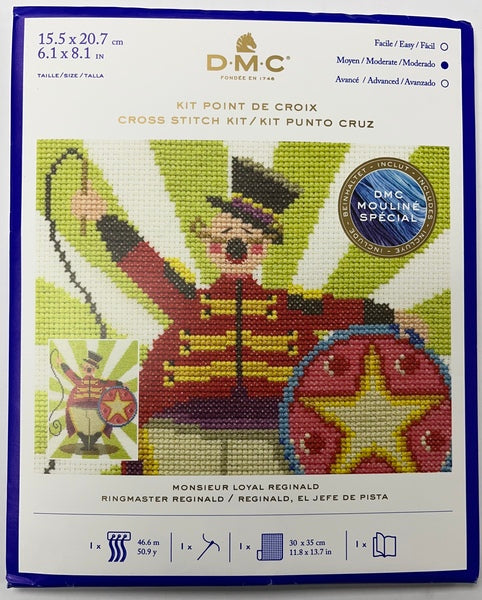 Ringmaster Rib Pattern DMC Cross Stitch Kit - Ringmaster Reginald BK1854 — Material Needs