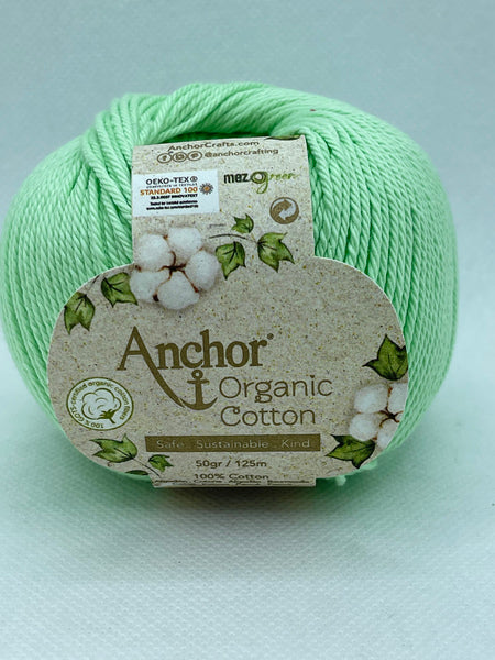 Anchor Organic Cotton 4 Ply Yarn 50g - Aqua Wave 0403