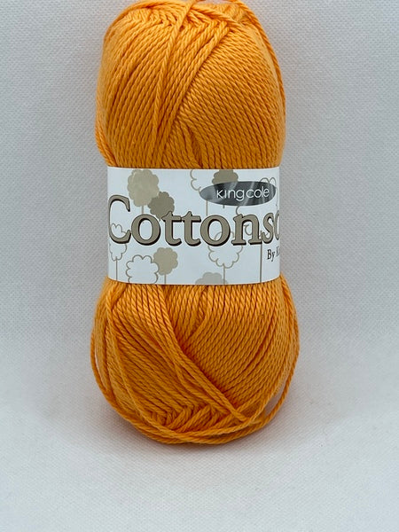 King Cole Cottonsoft DK Yarn 100g - Orange 3030