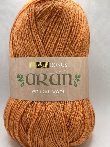 Hayfield Bonus With Wool Aran Yarn 400g - Ginger 639 (Discontinued)