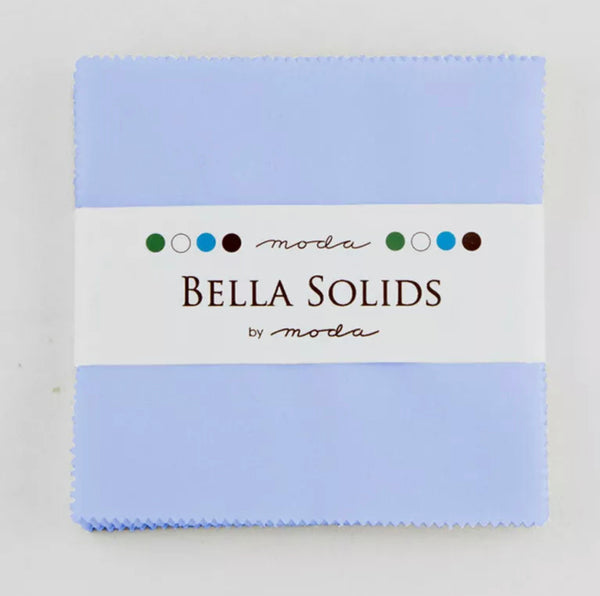 Moda Charm Pack - Bella Solids - Blue 9900PP-32