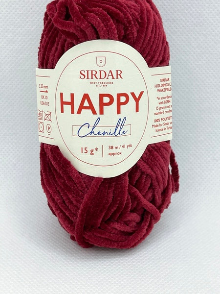 Sirdar Happy Chenille 4 Ply Yarn 15g - Lollypop 0031
