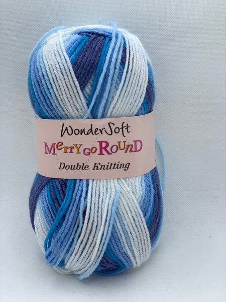Stylecraft Wondersoft Merry Go Round DK Baby Yarn 100g - Blue Denim 3122