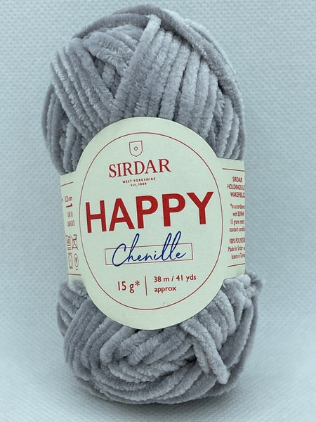 Sirdar Happy Chenille 4 Ply Yarn 15g - Hefalump 0012