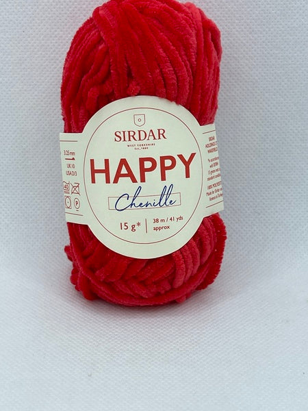 Sirdar Happy Chenille 4 Ply Yarn 15g - Firework 0034