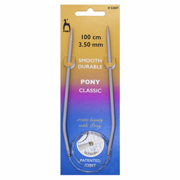 Pony Classic Fixed Circular Knitting Needles 3.50mm 100cm 52607