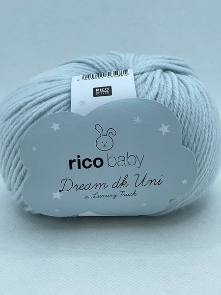 Rico Baby Dream Uni DK Baby Yarn 50g - Light Blue 004