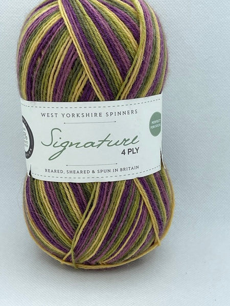 West Yorkshire Spinners Signature 4 Ply Cocktails Yarn 100g - Passionfruit Cooler 811