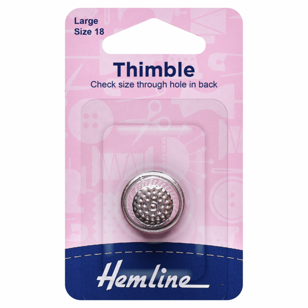 Hemline Thimble Large Size 18 - H222.L