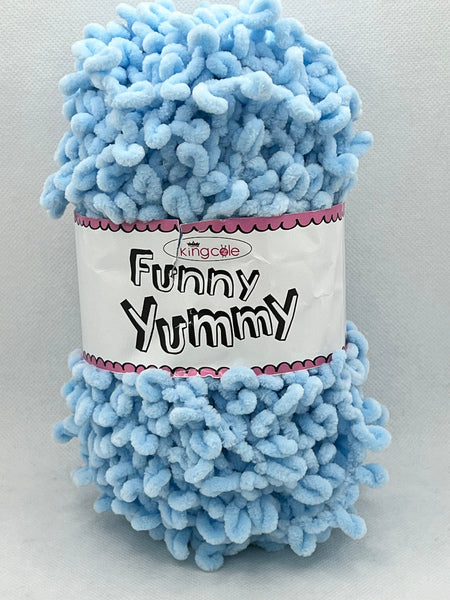 King Cole Funny Yummy Chunky Yarn 100g - Blue 4143