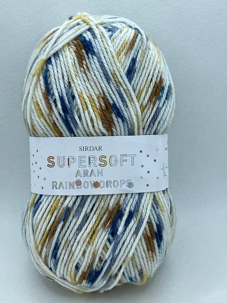 Sirdar Snuggly Supersoft Rainbow Drops Aran Baby Yarn 100g - Butter Toffee 0860