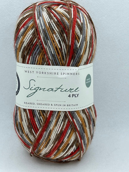 West Yorkshire Spinners Signature 4 Ply Christmas Yarn 100g - Robin 941