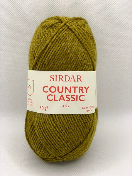 Sirdar Country Classic 4 Ply Yarn 50g - Olive 969 (Discontinued)