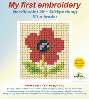 My First Embroidery Kit - Poppy 9712
