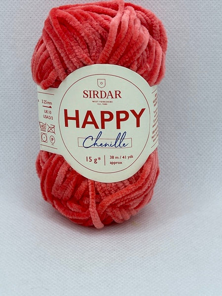 Sirdar Happy Chenille 4 Ply Yarn 15g - Tutti Frutti 0032