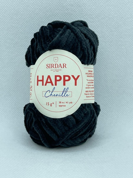 Sirdar Happy Chenille 4 Ply Yarn 15g - Ink Spot 0022