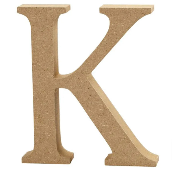 Letter K 13cm MDF