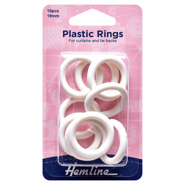 Plastic Rings White 19mm - H471.19.W