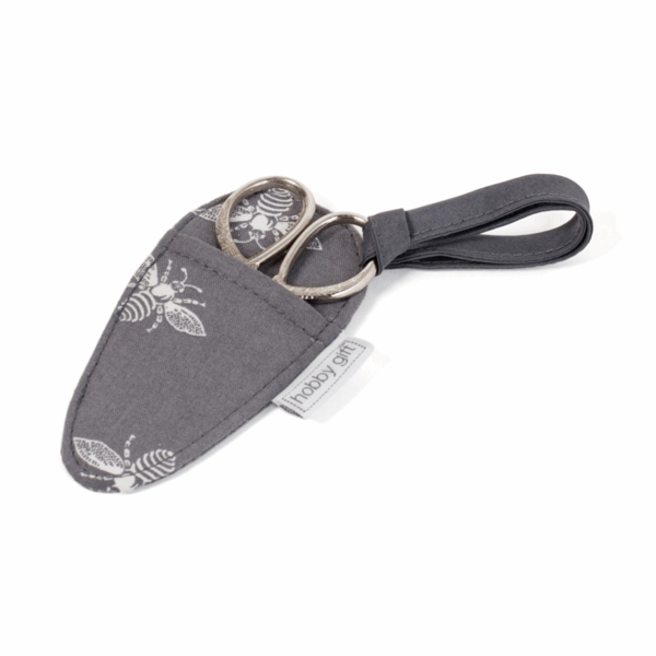 Embroidery Scissors In Case - Grey Bees - TK25/591